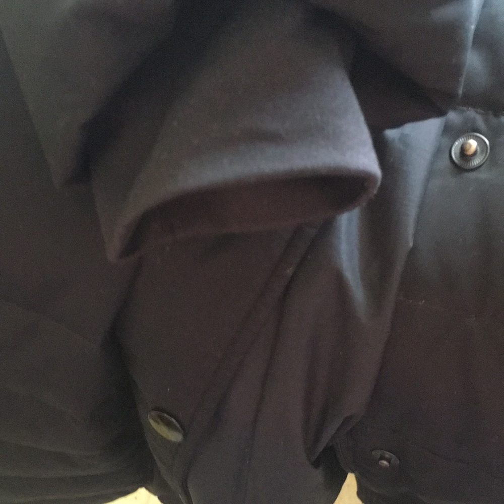 HP!🎉 2X LANDS'END black down full length coat - Picture 4 of 5